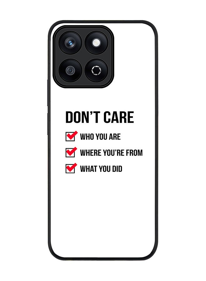 Stylizedd For Honor X7c 4G Case,Slim fit Camera Protection, Shockproof Thin Phone cover  - Don't Care - Image 1