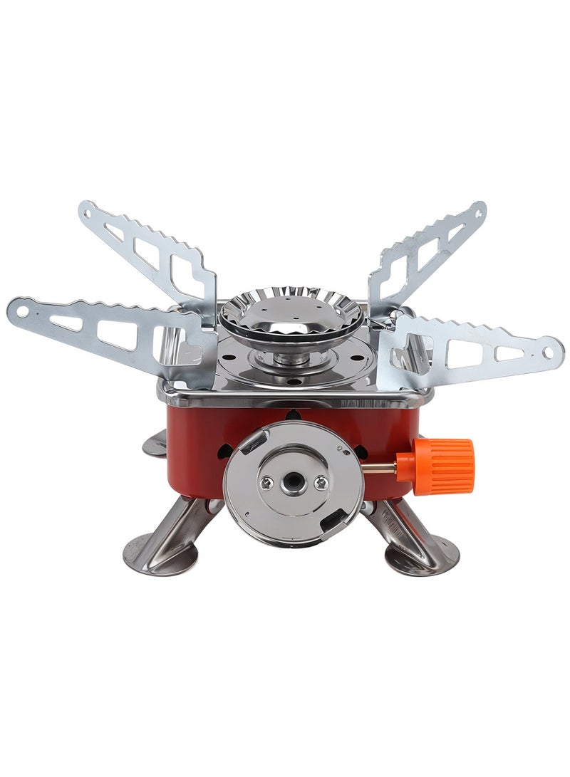 Safari Gas Stove for Camping Portable Butane Gas Burner 2.5KW, Stainless Steel, Foldable, Lightweight, SSF06 - Image 3