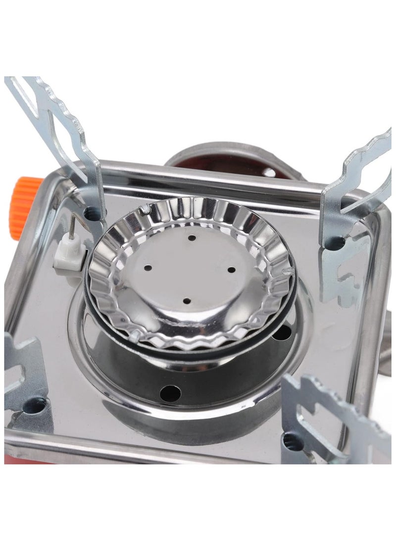Safari Gas Stove for Camping Portable Butane Gas Burner 2.5KW, Stainless Steel, Foldable, Lightweight, SSF06 - Image 4