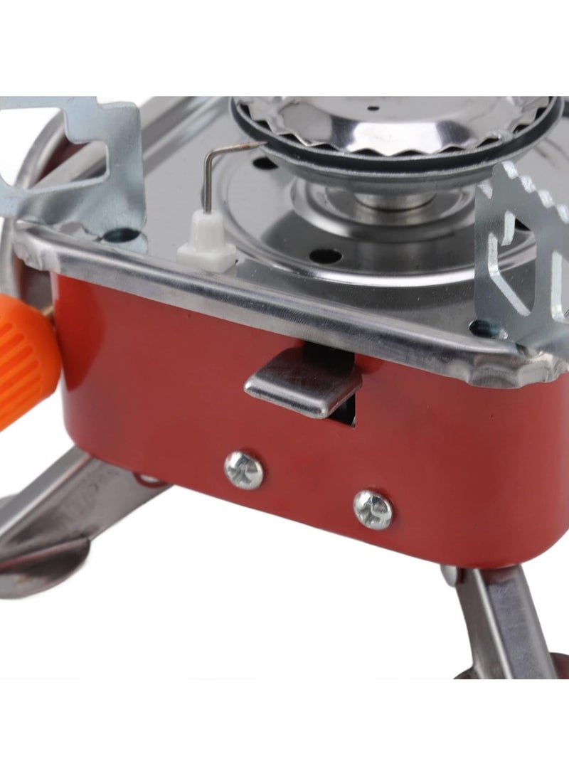 Safari Gas Stove for Camping Portable Butane Gas Burner 2.5KW, Stainless Steel, Foldable, Lightweight, SSF06 - Image 5