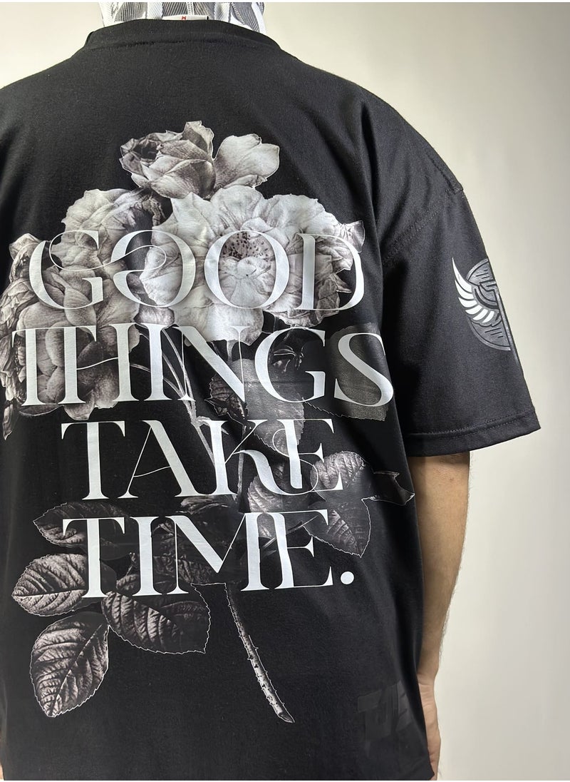 TJ's Originals - TJ's Black T-Shirt - Image 1