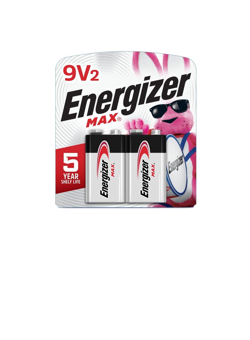 Energizer Energizer Max Alkaline 9 Volt Battery 522, 2-Count - Image 1