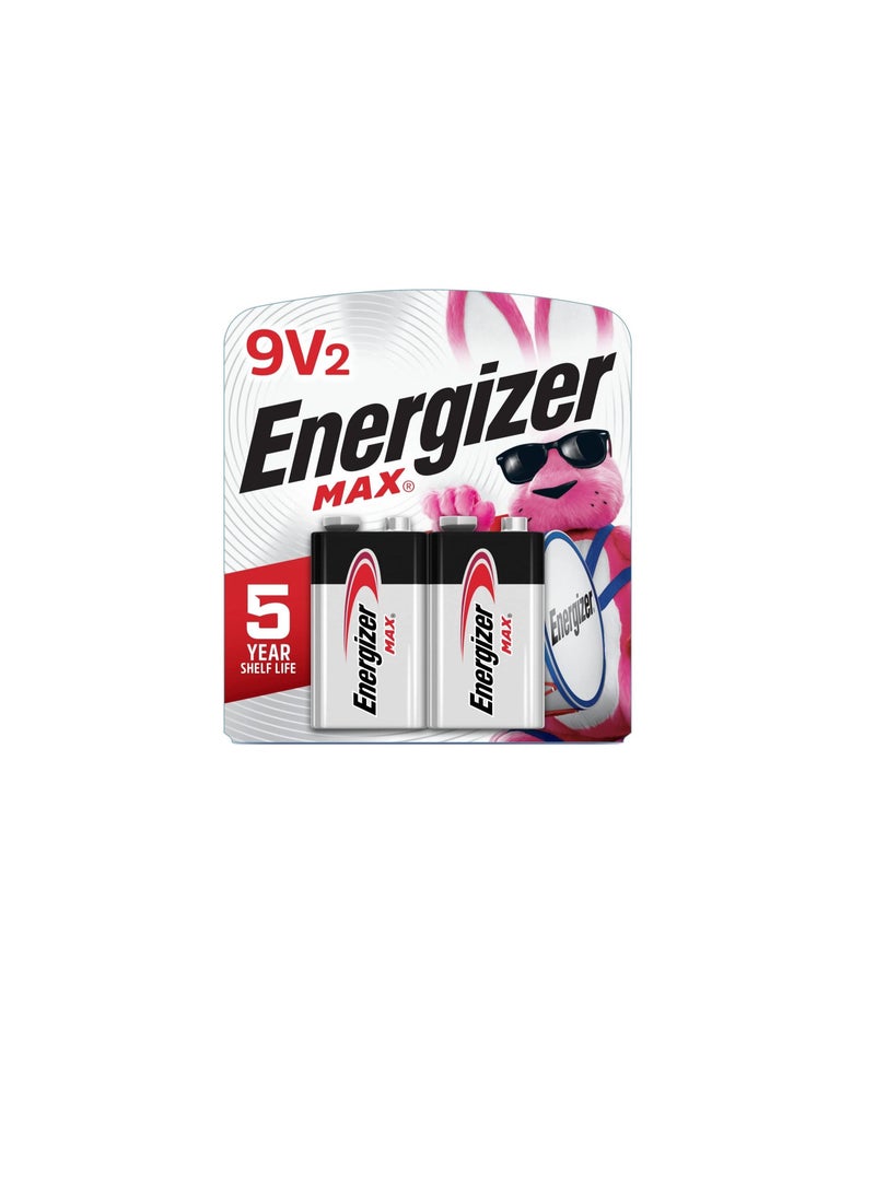 Energizer Energizer Max Alkaline 9 Volt Battery 522, 2-Count - Image 2