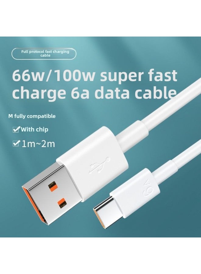For Huawei Glory Vivo6A Data Cable TypeC Charging Cable Mate60nova9 Fast Charge P60/50pro-Color:1 Pack Of 6a  66w Super Fast Charging Data Cable-2m - Image 4