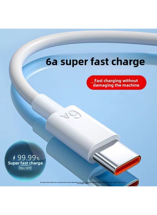 For Huawei Glory Vivo6A Data Cable TypeC Charging Cable Mate60nova9 Fast Charge P60/50pro-Color:1 Pack Of 6a  66w Super Fast Charging Data Cable-2m - Image 1