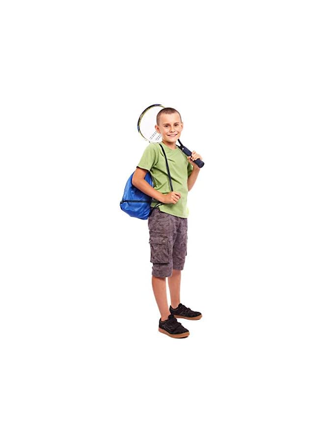 PROMASS Drawstring Backpack, 8 Pcs Waterproof Drawstring Gym Bag String Swimming Bag For Adults And Kids, Folding Beach School Sport Toiletry Trainer Bag Travel Organiser Bag For Clothes Shoes - Image 2
