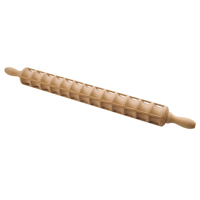Eppicotispai Beechwood Ravioli Rolling Pin, 40 Raviolis, 23.6-Inch - Image 1