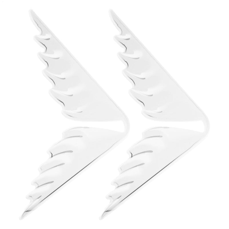 Wing Shaped Car Door Corner Protector Anti Scratch Stickers For Auto Vehicle Black - Image 2