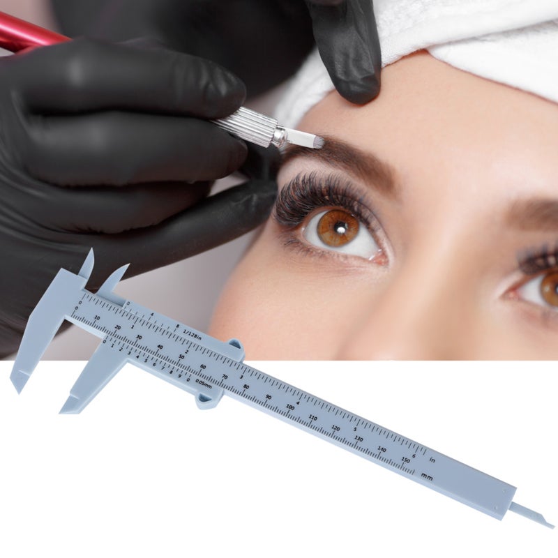 Eyebrow Measure Ruler: Dual Scale - Accurate Calibration Eyebrow Balance Ruler for Tattoo Stylists, Eyebrow Makeup Enthusiasts and All Face Types - Image 1