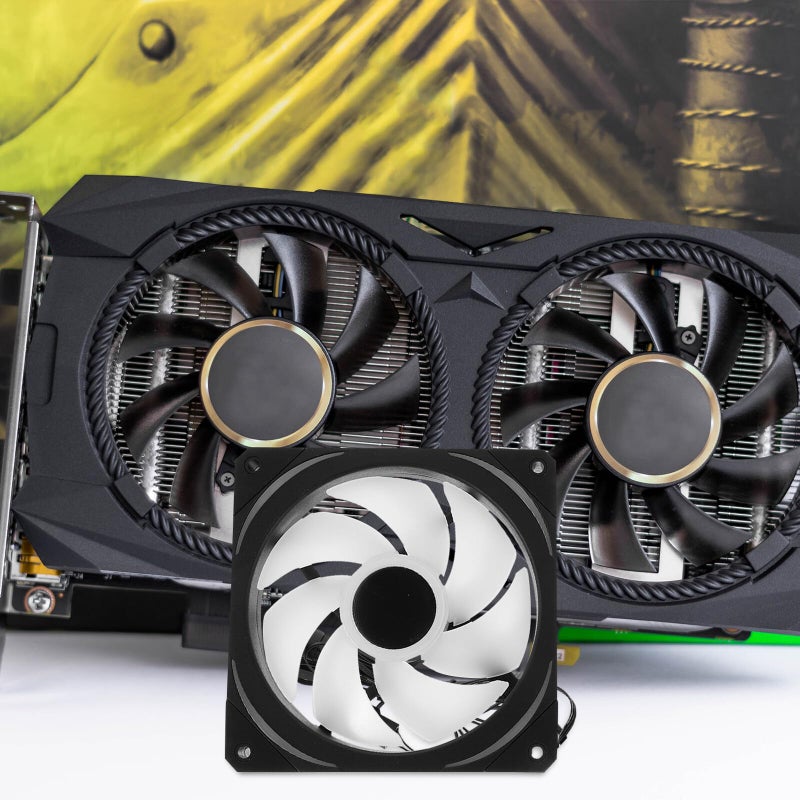 120mm ARGB PC Case Fan with Infinity Mirror Quiet High Performance Cooling Compatible with RGB Motherboard Black Single Pack - Image 5