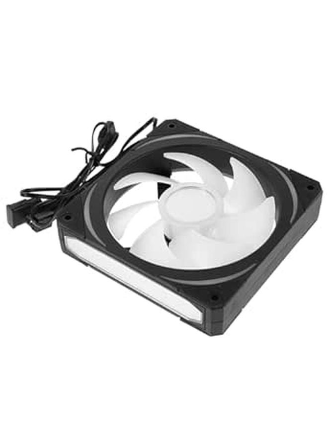 120mm ARGB PC Case Fan with Infinity Mirror Quiet High Performance Cooling Compatible with RGB Motherboard Black Single Pack - Image 1