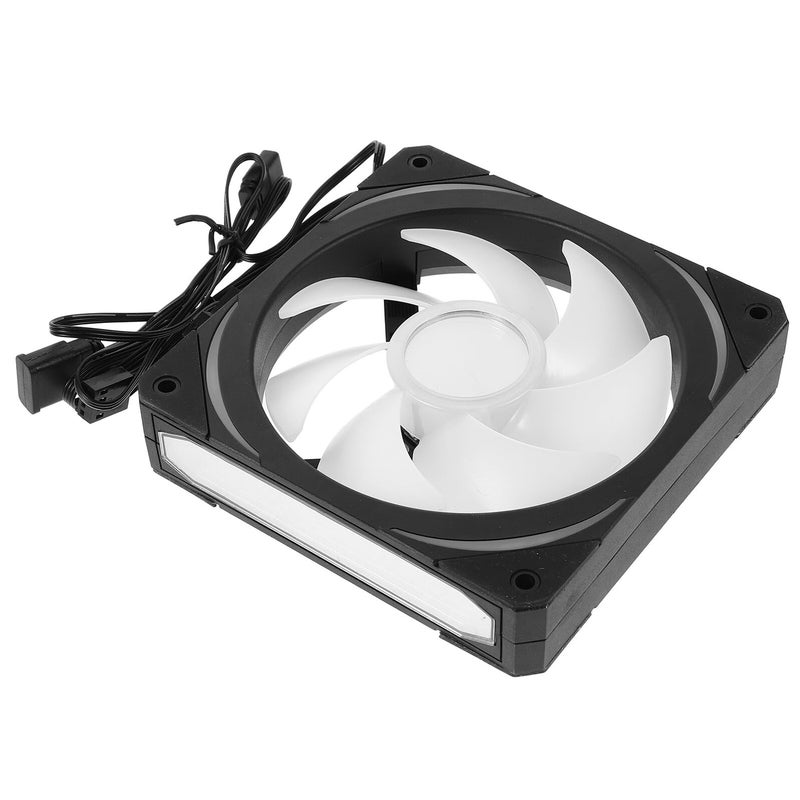 120mm ARGB PC Case Fan with Infinity Mirror Quiet High Performance Cooling Compatible with RGB Motherboard Black Single Pack - Image 2