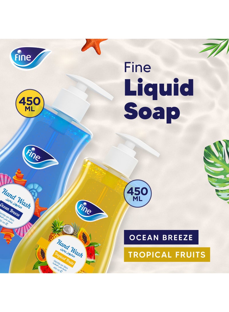 Fine Ocean Breeze And Tropical Fruits Scent Hand Wash Liquid - Image 5
