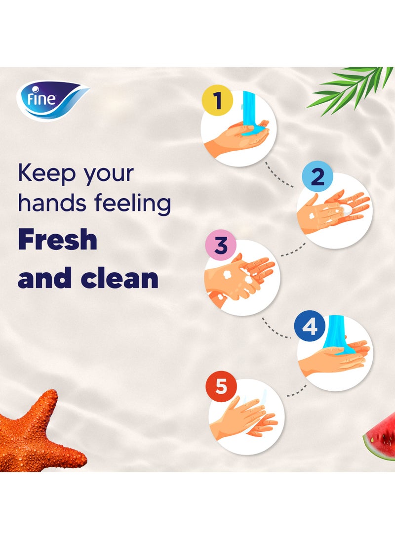 Fine Ocean Breeze And Tropical Fruits Scent Hand Wash Liquid - Image 3