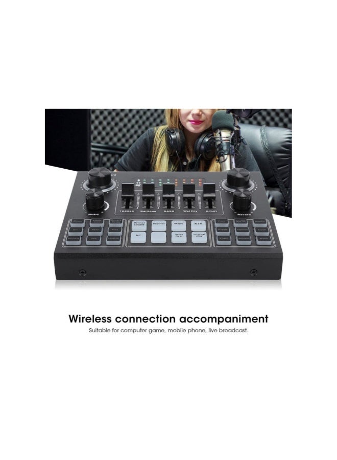 ACLIX V9 Live Broadcast Sound Ca External Stereo Audio Mixer for Streaming & Gaming - Image 2
