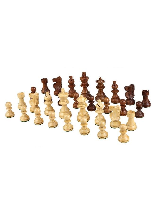 Best Chess Set Morrigano Weighted Wood Chess Pieces, 2.5 Inch King, Pieces Only, No Board - Image 1