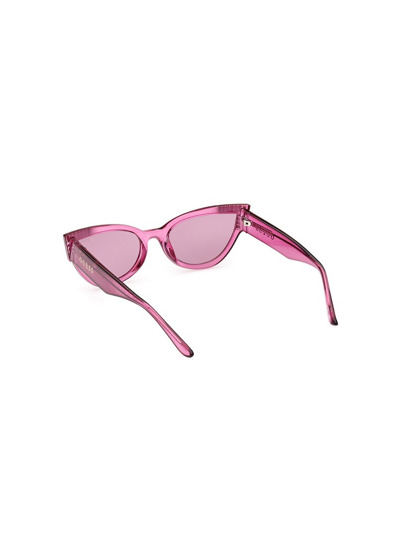 GUESS نظارة شمسية نسائية بتصميم عين القطة مع حماية من الأشعة فوق البنفسجية - GU790183Y54 - مقاس العدسة: 54 مم - Image 5