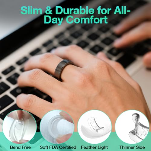 YWXTW [Invisible Grips for Oura Ring Size Adjuster, Waterproof Adhesive Guard Compatible with Samsung/Ultrahuman Ring, Thinner Sizers for Loose Rings, 8 Pack [Clear] - Image 4
