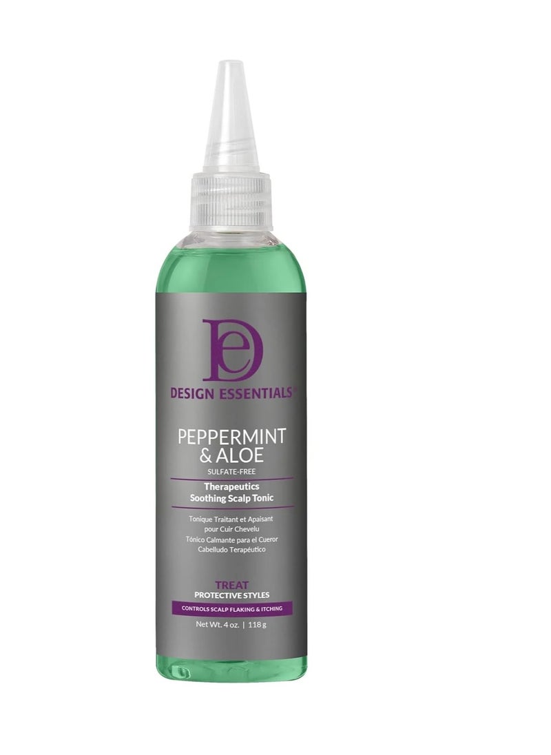 Design Essentials Design Essentials Peppermint & Aloe TherapeuticsSoothing Scalp Tonic, 4 Ounces  - Image 1