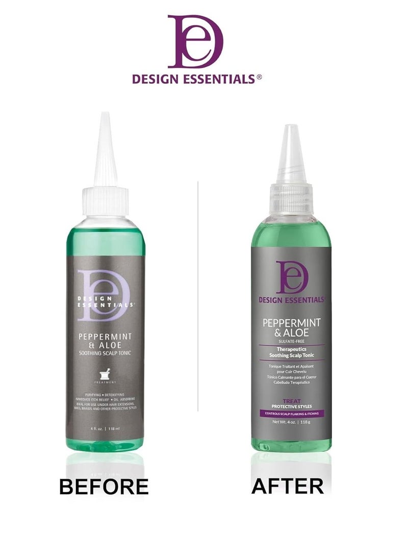 Design Essentials Design Essentials Peppermint & Aloe TherapeuticsSoothing Scalp Tonic, 4 Ounces  - Image 4