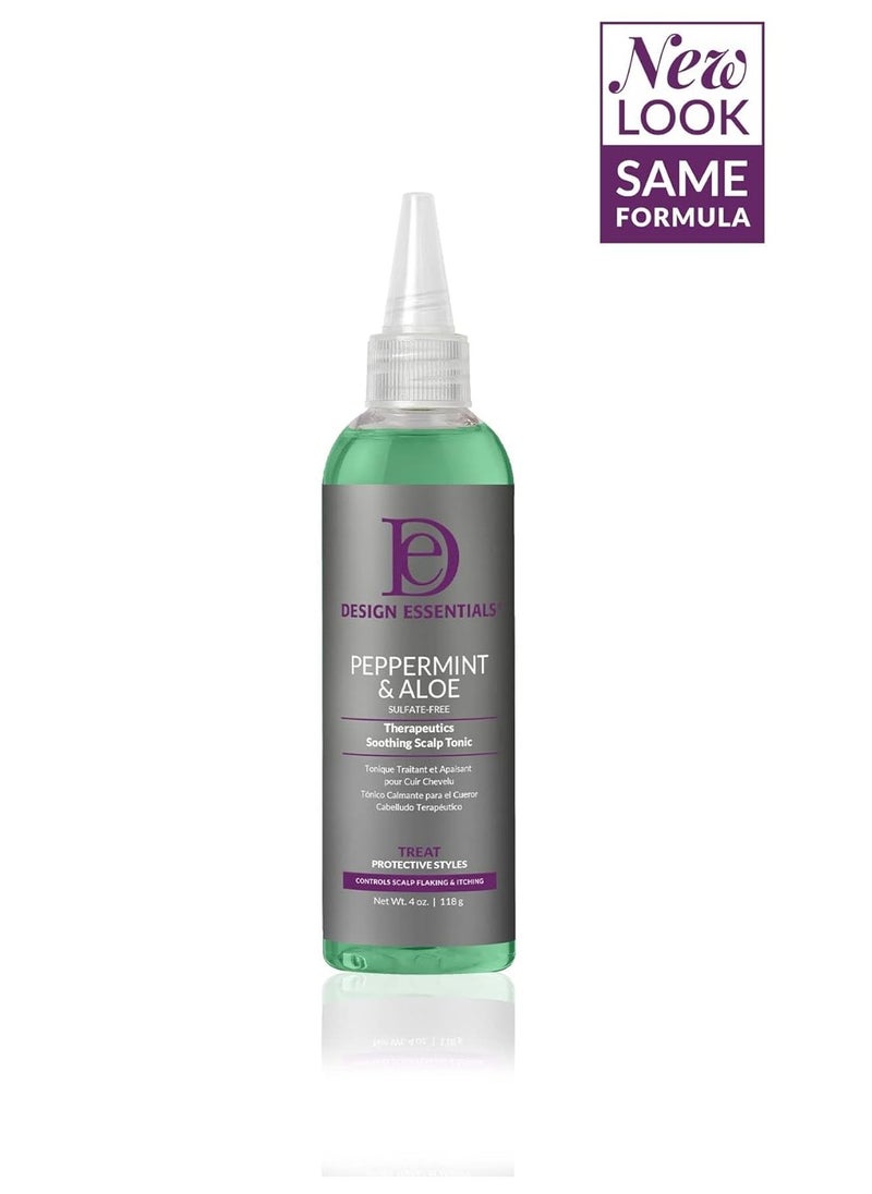 Design Essentials Design Essentials Peppermint & Aloe TherapeuticsSoothing Scalp Tonic, 4 Ounces  - Image 2