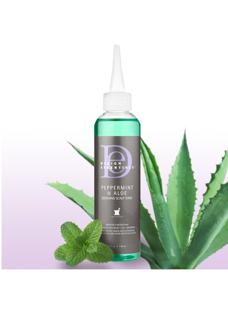 Design Essentials Design Essentials Peppermint & Aloe TherapeuticsSoothing Scalp Tonic, 4 Ounces  - Image 3