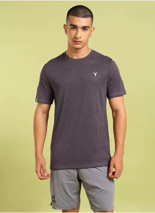 Technosport Melange Short Sleeve Slim Fit T-Shirt