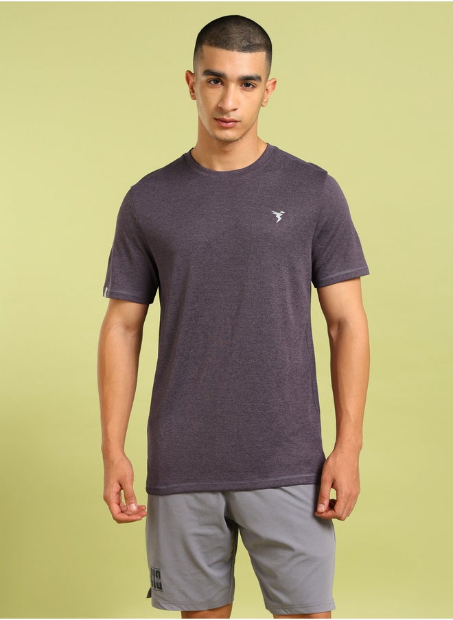Technosport Melange Short Sleeve Slim Fit T-Shirt  - Image 2