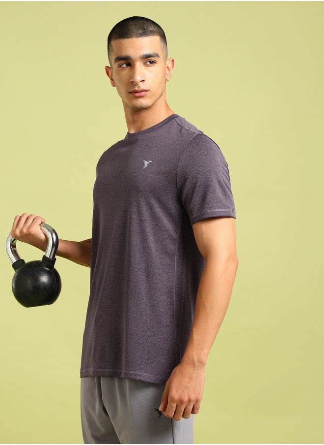 Technosport Melange Short Sleeve Slim Fit T-Shirt  - Image 4