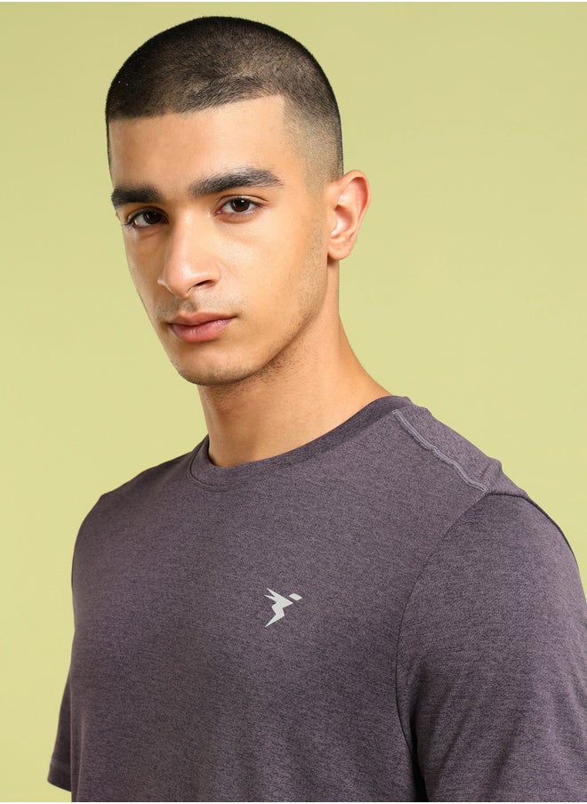 Technosport Melange Short Sleeve Slim Fit T-Shirt  - Image 3