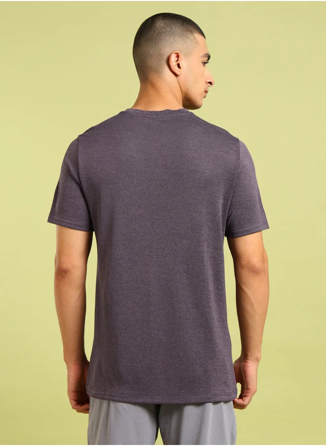 Technosport Melange Short Sleeve Slim Fit T-Shirt