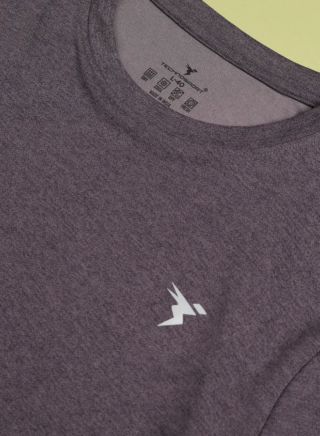 Technosport Melange Short Sleeve Slim Fit T-Shirt