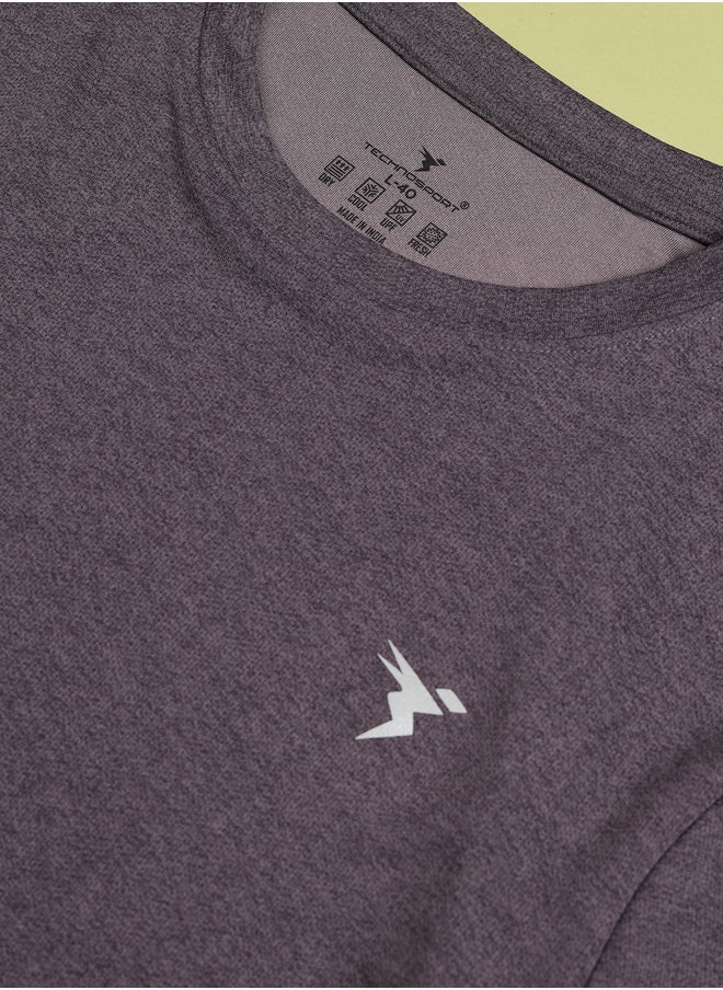 Technosport Melange Short Sleeve Slim Fit T-Shirt  - Image 5