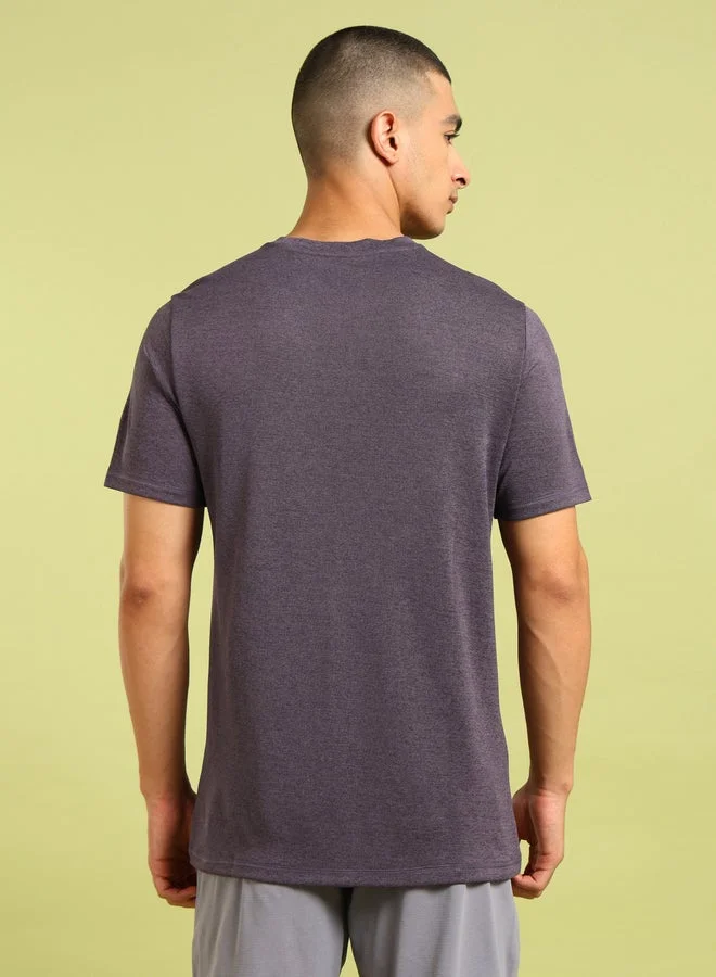 Technosport Melange Short Sleeve Slim Fit T-Shirt