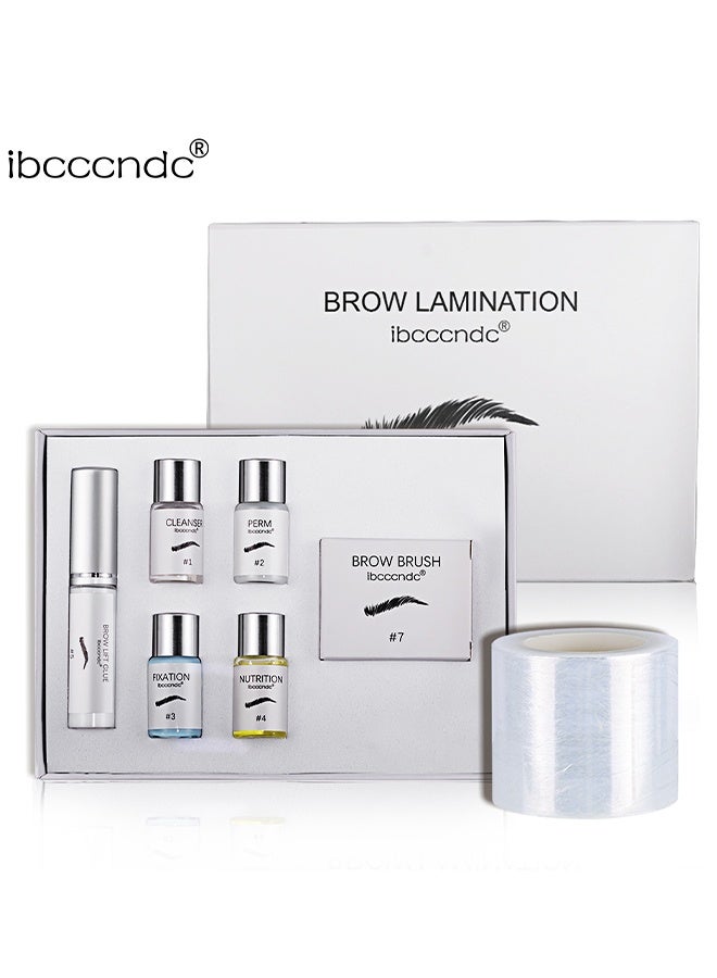 آي بي سي سي سي أن دي سي مجموعة تلميع الحواجب، مجموعة رفع الحواجب لتجميل الحواجب، مجموعة رفع الحواجب الاحترافية، بودرة الحواجب، رفع الحواجب الفوري، طويلة الأمد، مثالية للحواجب الكثيفة غير المرتبة المتجهة للأسفل، مجموعة تثبيت الحواجب للاستخدام في الصالون والمنزل - Image 1
