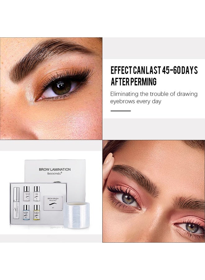 آي بي سي سي سي أن دي سي مجموعة تلميع الحواجب، مجموعة رفع الحواجب لتجميل الحواجب، مجموعة رفع الحواجب الاحترافية، بودرة الحواجب، رفع الحواجب الفوري، طويلة الأمد، مثالية للحواجب الكثيفة غير المرتبة المتجهة للأسفل، مجموعة تثبيت الحواجب للاستخدام في الصالون والمنزل - Image 3