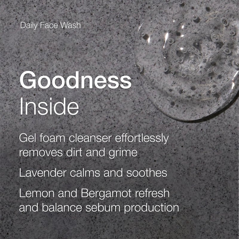 Natio Australia For Men Daily Face Wash, 5.2 oz - Facial Cleanser - Lemon, Bergamot, Lavender - Face Wash for Men - Face Cleanser for All Skin Types - Image 2