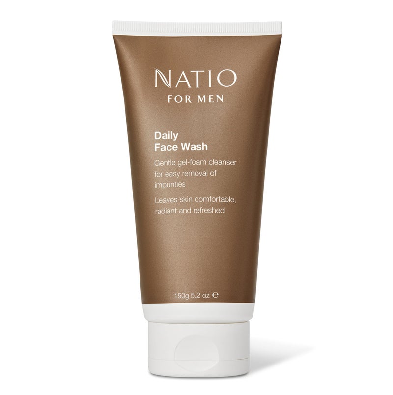 Natio Australia For Men Daily Face Wash, 5.2 oz - Facial Cleanser - Lemon, Bergamot, Lavender - Face Wash for Men - Face Cleanser for All Skin Types - Image 1
