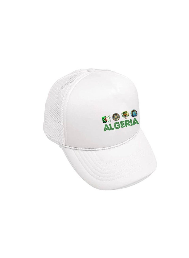 PRINTSHOP4ME Algeria Mesh Cap With Plastic Closure For Men And Women–Perfect For Sports,Outdoor Activities And Casual Wear–Great Gift For Sports Fans And Events - Image 2