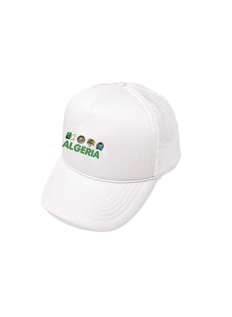 PRINTSHOP4ME Algeria Mesh Cap With Plastic Closure For Men And Women–Perfect For Sports,Outdoor Activities And Casual Wear–Great Gift For Sports Fans And Events - Image 3