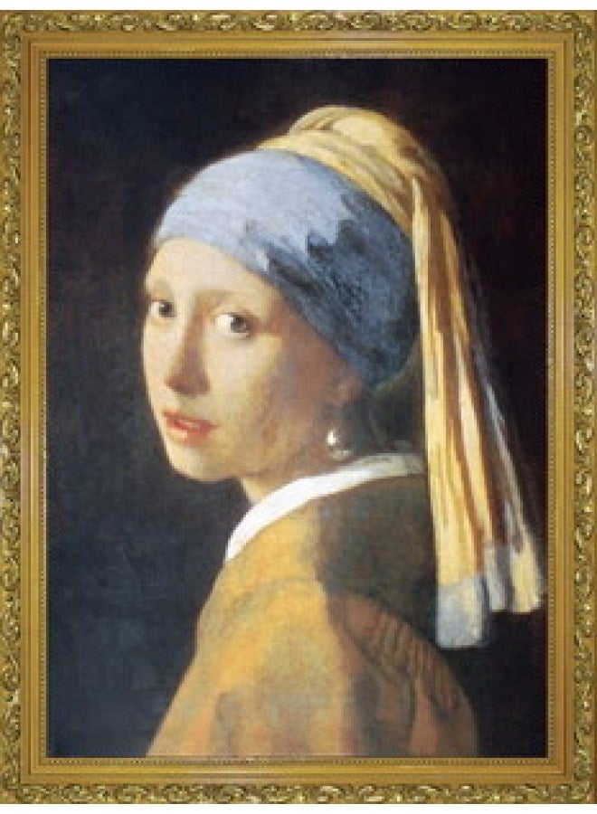 1000 Paper Adult Puzzle Toy Oil Painting World Famous Painting Van Gogh Starry Sky Decompression Outlet-Color:63152-12 "Girl With Pearl Earrings" Vermeer  - Image 1