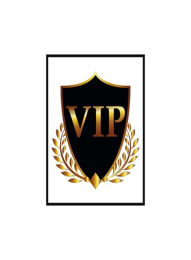 Anne Print Solutions® VIP Sticker & Keep Distance Stickers for Car with Front Side Gumming Pack of 4 Pcs - Image 1