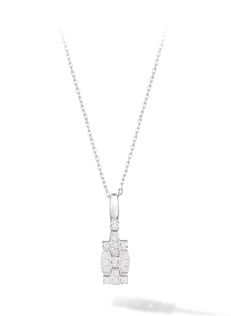AWNL - Eternal Vow Necklace Pendant with 925 Silver and Zirconia Stones Gift Gift for Women Wife Girlfriend - Image 1