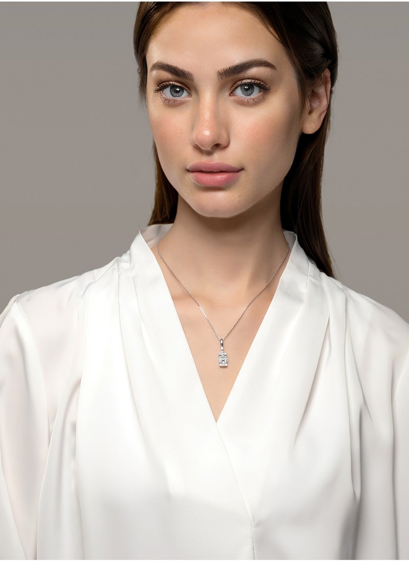 AWNL - Eternal Vow Necklace Pendant with 925 Silver and Zirconia Stones Gift Gift for Women Wife Girlfriend - Image 1