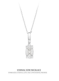 AWNL Eternal Vow Necklace Pendant with 925 Silver and Zirconia Stones Gift Gift for Women Wife Girlfriend  - Image 3
