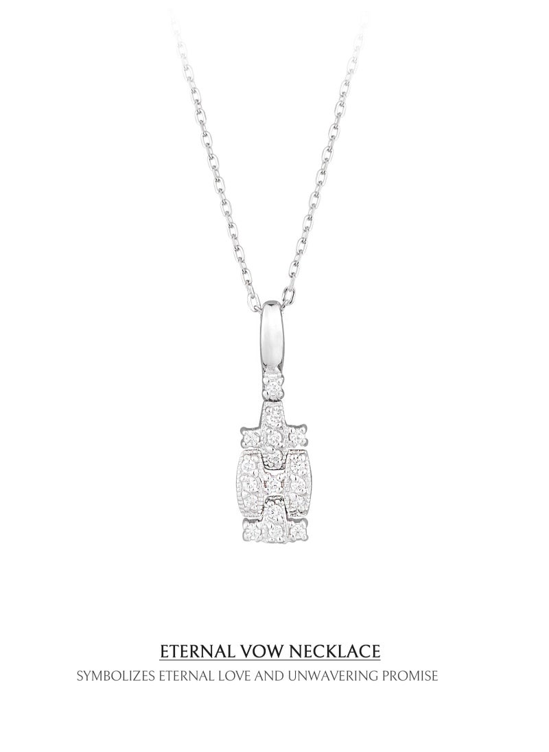 AWNL - Eternal Vow Necklace Pendant with 925 Silver and Zirconia Stones Gift Gift for Women Wife Girlfriend - Image 1