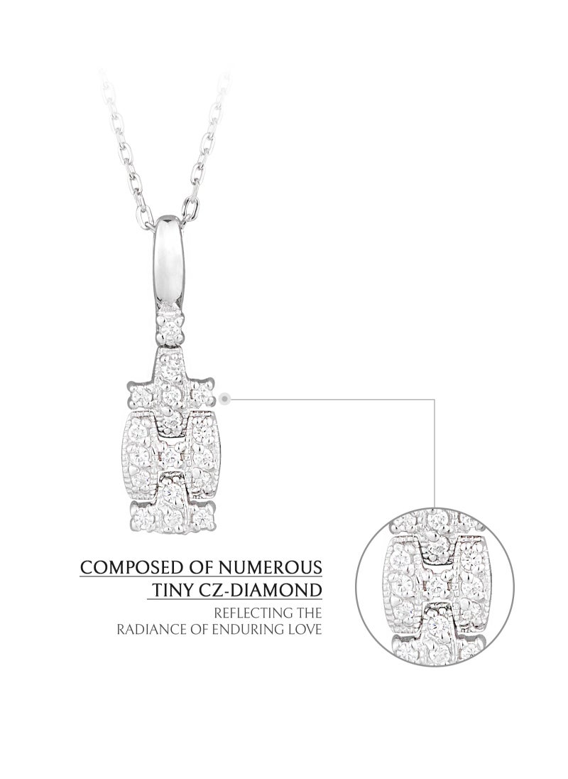 AWNL - Eternal Vow Necklace Pendant with 925 Silver and Zirconia Stones Gift Gift for Women Wife Girlfriend - Image 1