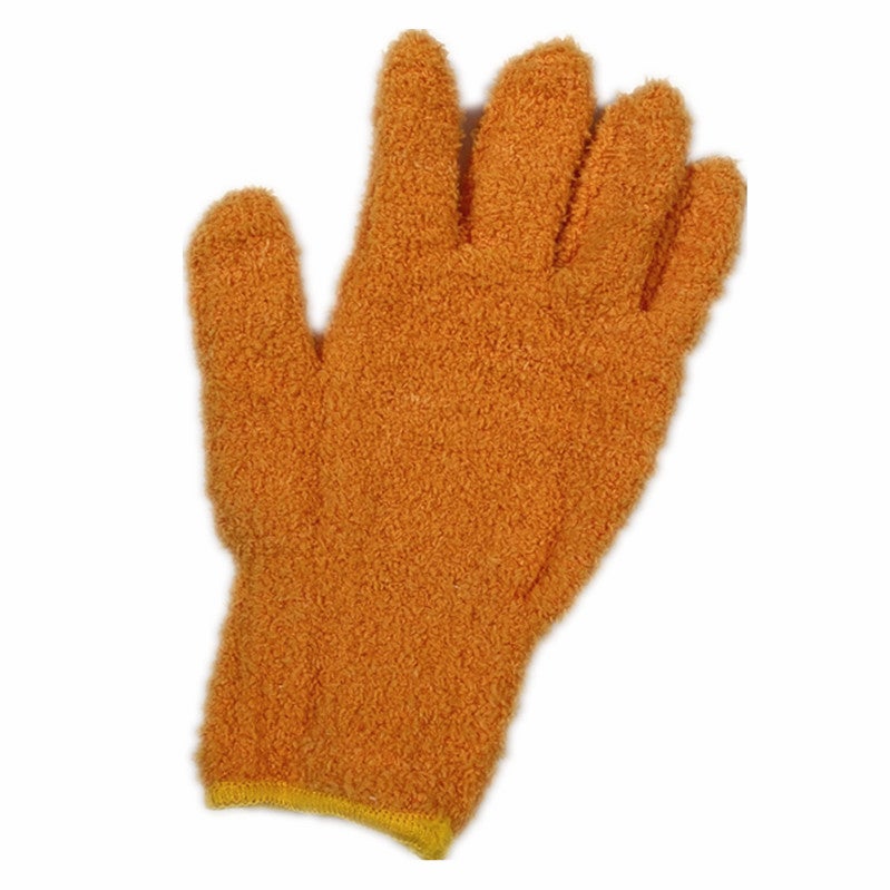 Hot-Sale Dust-Removing Gloves, Coral Fleece, Multicolor an orange one an orange one