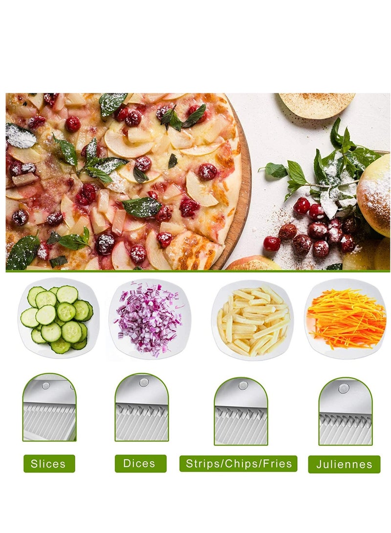Vegetable Cutter Mandoline Slicer,Once For All.Food Chopper,Dicer Fruit,French Fry Julinner - Image 3
