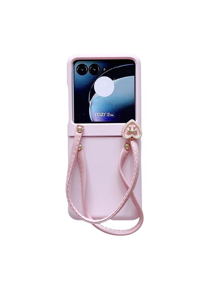 اس-توب جراب لهاتف Motorola Razr 40 Ultra Skin Feel PC المحمول على شكل حقيبة يد - Image 1